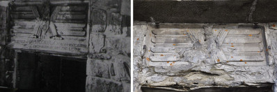 Obserwatorium Biały Słoń - orzeł nad wejściem