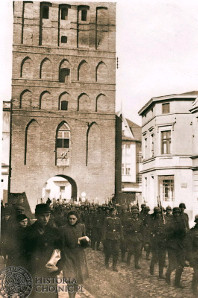 Chojnice. Defilada wojska niemieckiego, 1939r.