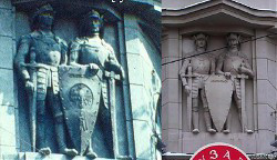 Lwów, tarcza bez orła